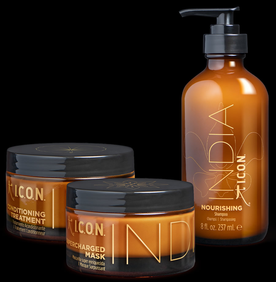 Oferta -30% INDIA NOURISHING trío de I.C.O.N. Pack ahorro: champú INDIA NOURISHING + acondicionador INDIA + mascarilla INDIA de ICON