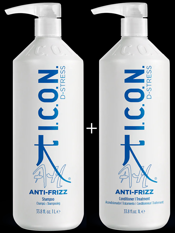 Pack ahorro -25% ANTI FRIZZ de I.C.O.N. Pack ahorro: Champú + Acondicionador anti encrespado de ICON