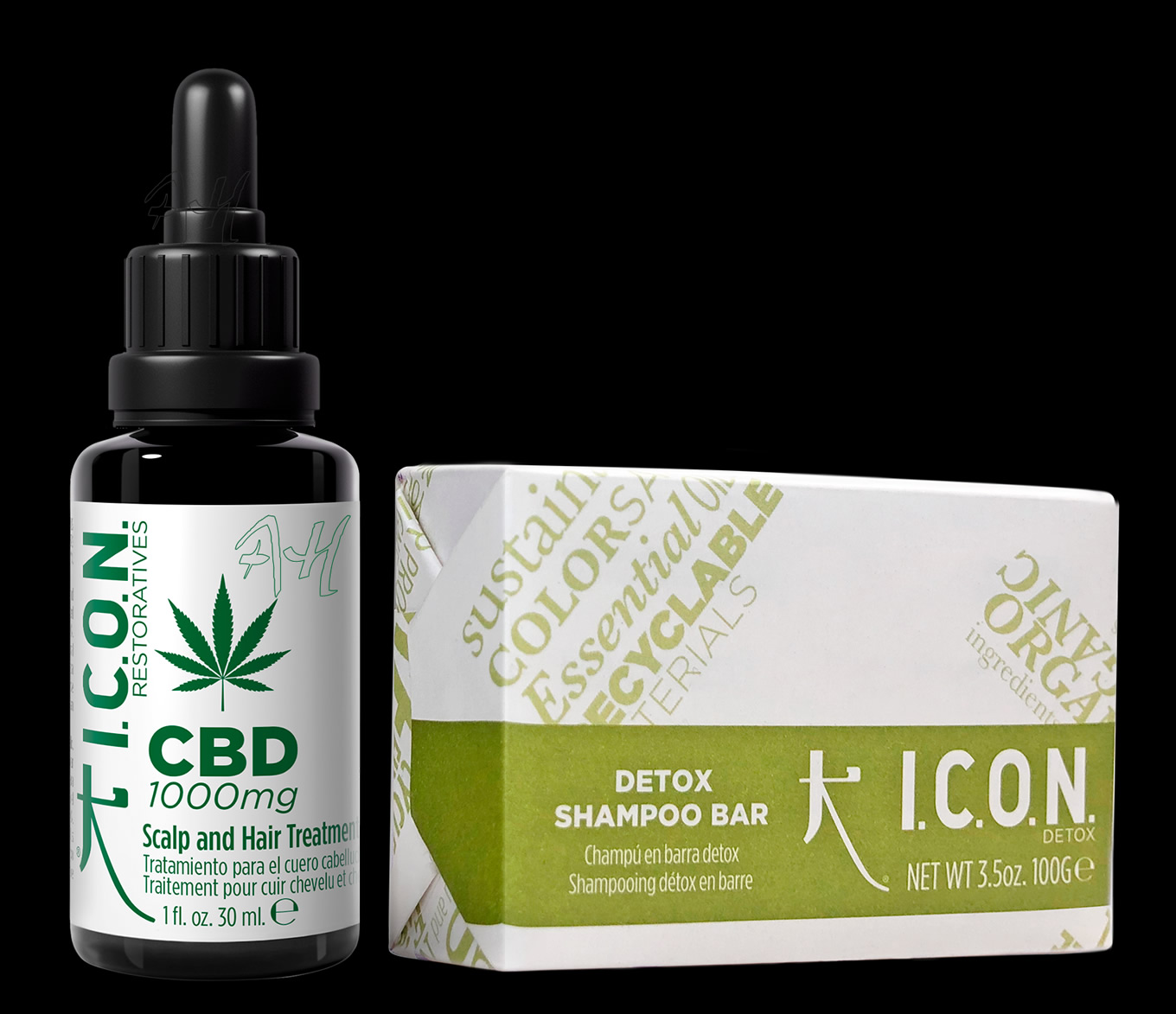 RESTORATIVE CBD 1000 mg Treatment Aceite CBD 1000 de ICON