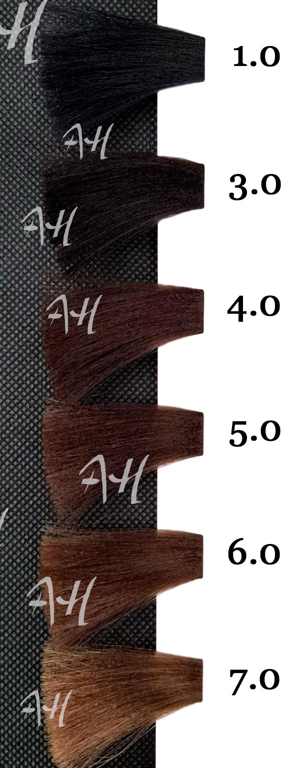 ICON ECOTECH NATURAL: Negro 1.0, Castaño oscuro 3.0, Castaño 4.0, Castaño claro 5.0, Rubio oscuro 6.0