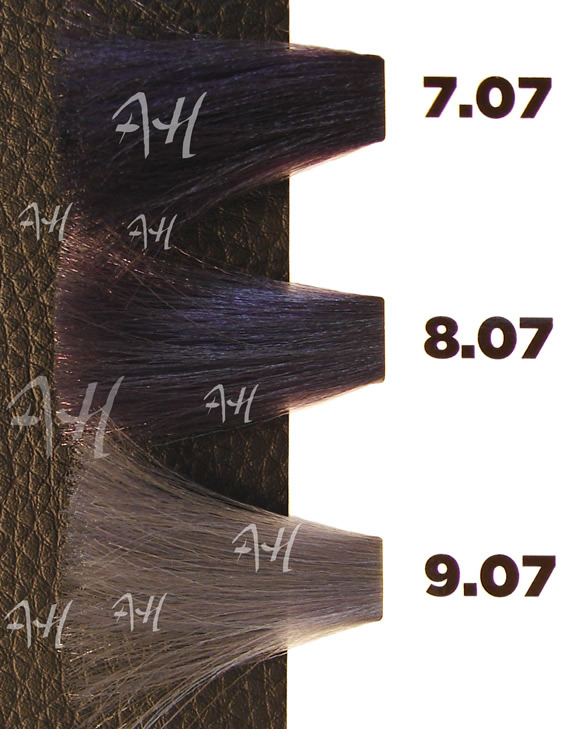 ICON ECOTECH NATURAL VIOLETA: Rubio natural violeta 7.07, Rubio claro natural violeta 8.07, Rubio muy claro natural violeta 9.07