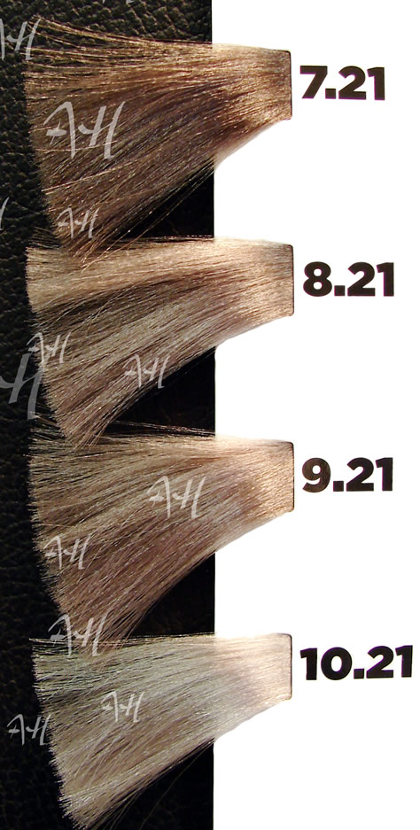 ICON ECOTECH PERLADO: Rubio perlado 7.21, Rubio claro perlado 8.21, Rubio muy claro perlado 9.21, platino perlado 10.21