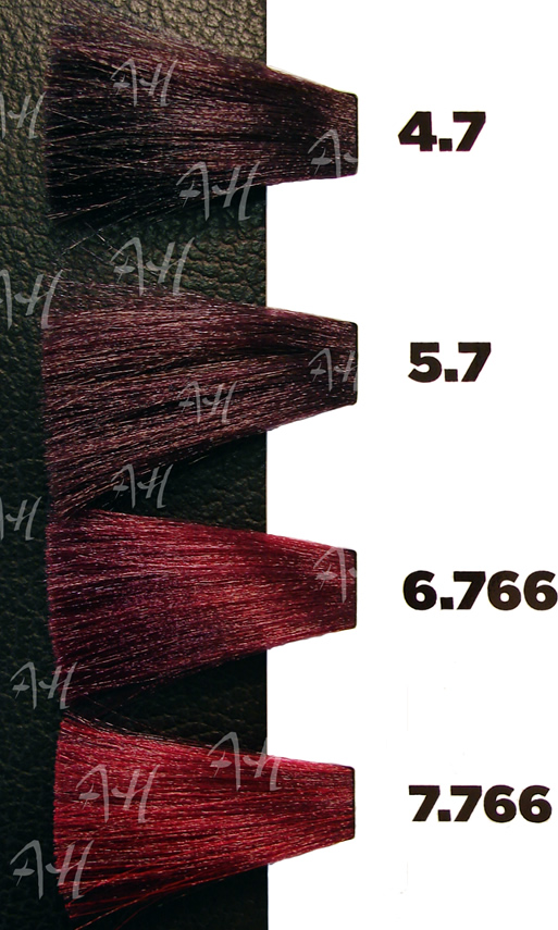 ICON ECOTECH VIOLETA castaño violin 4.7, castaño claro violin 5.7, violin oscuro rojo intenso 6.766, violin rojo intenso 7.766