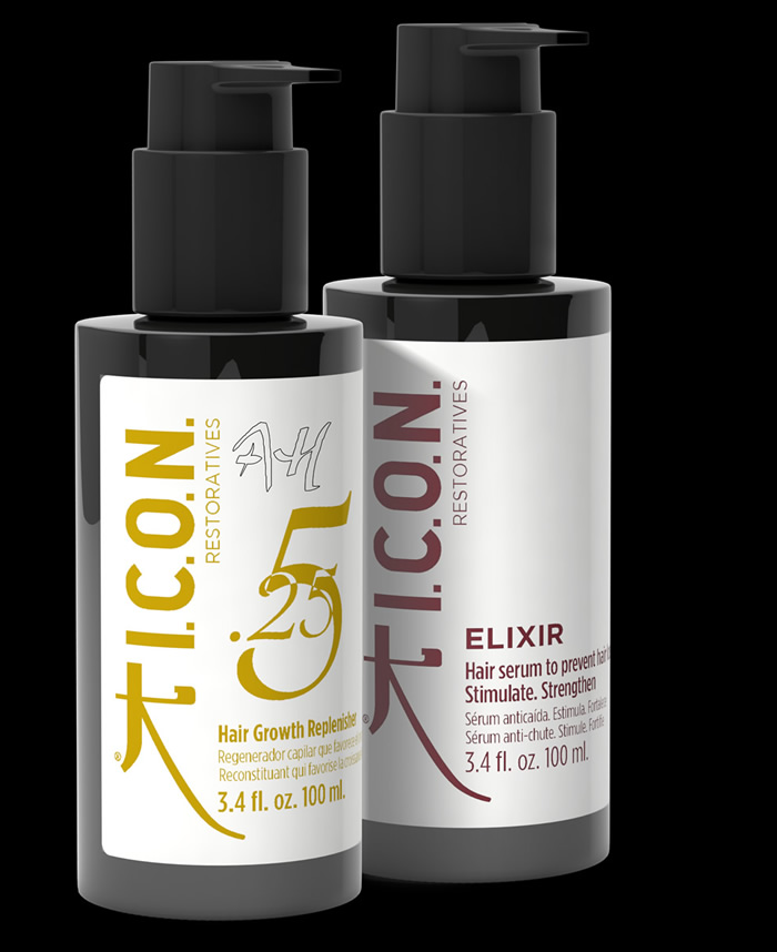 Pack ahorro -20% RESTORATIVE de I.C.O.N. Pack ahorro tratamientos anticaída 5.25 + ELIXIR de ICON